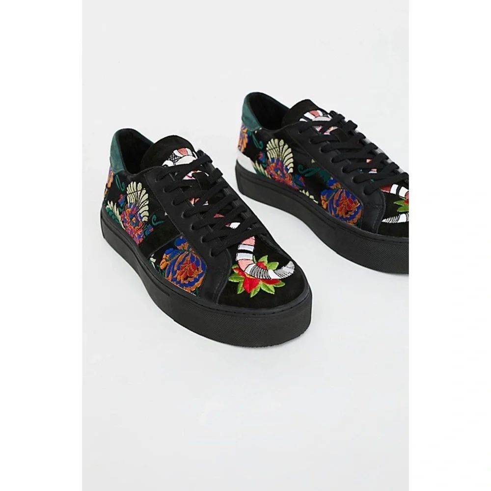 Free People Poplin Platform Sneaker
